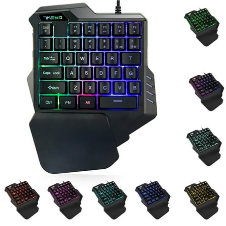 G30 Wired Gaming Keypad with LED Backlight 35 Keys One-handed Membrane (Best Membrane Gaming Keyboard)