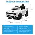 thumbnail image 2 of EastVita Kids Electric Car Licensed Dodge Challenger Ride On Car 12V Electric Vehicles Battery Powered with Remote Control, LED Lights, Bluetooth, MP3, 2 of 6