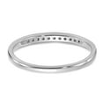 thumbnail image 5 of 14K White Gold Diamond, Lab Grown Round Ring Band Diamond VS SI, D E F, 1 10ct Channel , Size 8, 5 of 6