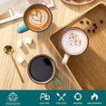 thumbnail image 3 of Moda Coffee Mugs Set of 6-12 oz Ceramic Coffee Cups for Cappuccino, Latte, Tea, Microwave & Dishwasher Safe, Assorted Color, 3 of 6