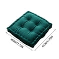 thumbnail image 2 of Fmbmuo Cotton Chair Cushions Square Thick Stain-Resistant for Office Chair, Green Warm Minimalist Bistro Chair Cushions 18"x 18", 2 of 5