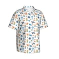 thumbnail image 2 of Balery Undersea Animals Print Men's Hawaiian Shirts Short Sleeve Beach Shirt Relaxed Fit Vacation Button Down Shirts-Small, 2 of 9