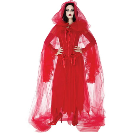 Cursed Scarlet Red Halloween Costume Cape