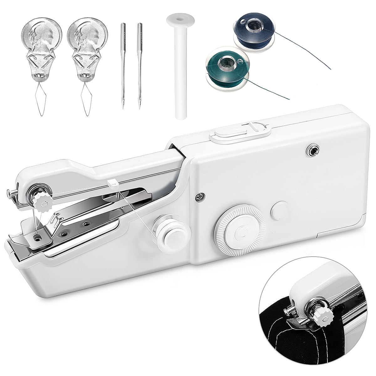 Handheld Sewing Machine, Mini Portable Sewing Machine, Quick Handheld Stitch Tool for Beginners, Size: 1XL