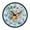 Blooming Colorful Flowers, variant on Voice Activated Clock with Glow Light 12 Inch Large Silent Wall Clock Battery Operated for Home Decor Colorful Field Of Wildflowers