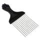 thumbnail image 4 of 2 piezas cabellero de material acero inoxidable para desenredar el cepillo, -el más de peinado para cabello (15x7.5cm) - plateado shamjiam Peine de pelo de diente ancho, 4 of 8