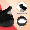 thumbnail image 3 of Barerun Men Diabetic Slippers Rubber Sole Adjustable Wide Indoor Outdoor House Shoes, 3 of 7
