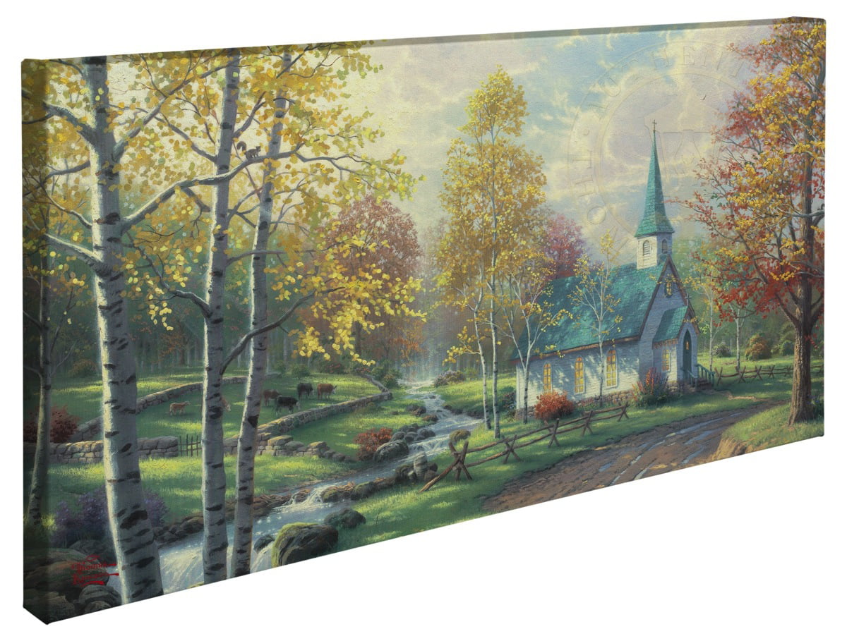 Thomas Kinkade Choice of 4-16 x 31 Gallery Wrapped Canvases 