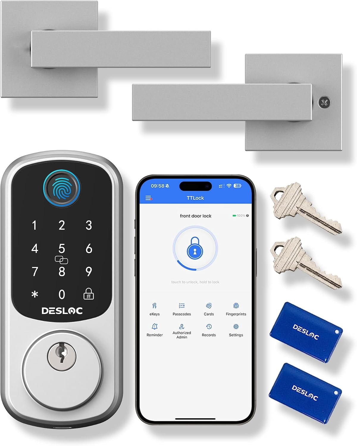 DESLOC B200 Smart Door Lock with Fingerprint