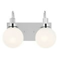 thumbnail image 3 of Hex 2-Light Bathroom Vanity Light in Chrome, 3 of 8
