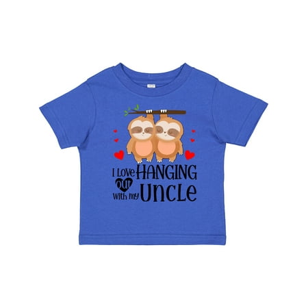 

Inktastic I Love Hanging out with My Uncle Gift Toddler Boy or Toddler Girl T-Shirt