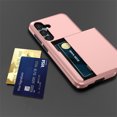 thumbnail image 4 of Decase for Samsung Galaxy S24 Ultra Wallet Credit Card Holder Case,Slot Sliding Door Hidden Card Pocket,Dual Layer Anti-Scratch Shockproof Anti-Fall Heavy Duty Hybrid Hard PC Cover,Pink, 4 of 10