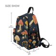 thumbnail image 3 of FORMRS Kids School Backpack with Front Zippered Pocket 12" Student Travel Daypack, Black Mushroom Pattern, 3 of 6