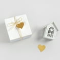 thumbnail image 1 of Sokhug Golden Heart Shaped Holiday Packaging Cards Gift Tags with Ribbon 50 Pack 3cm for Present Wrapping, 1 of 7