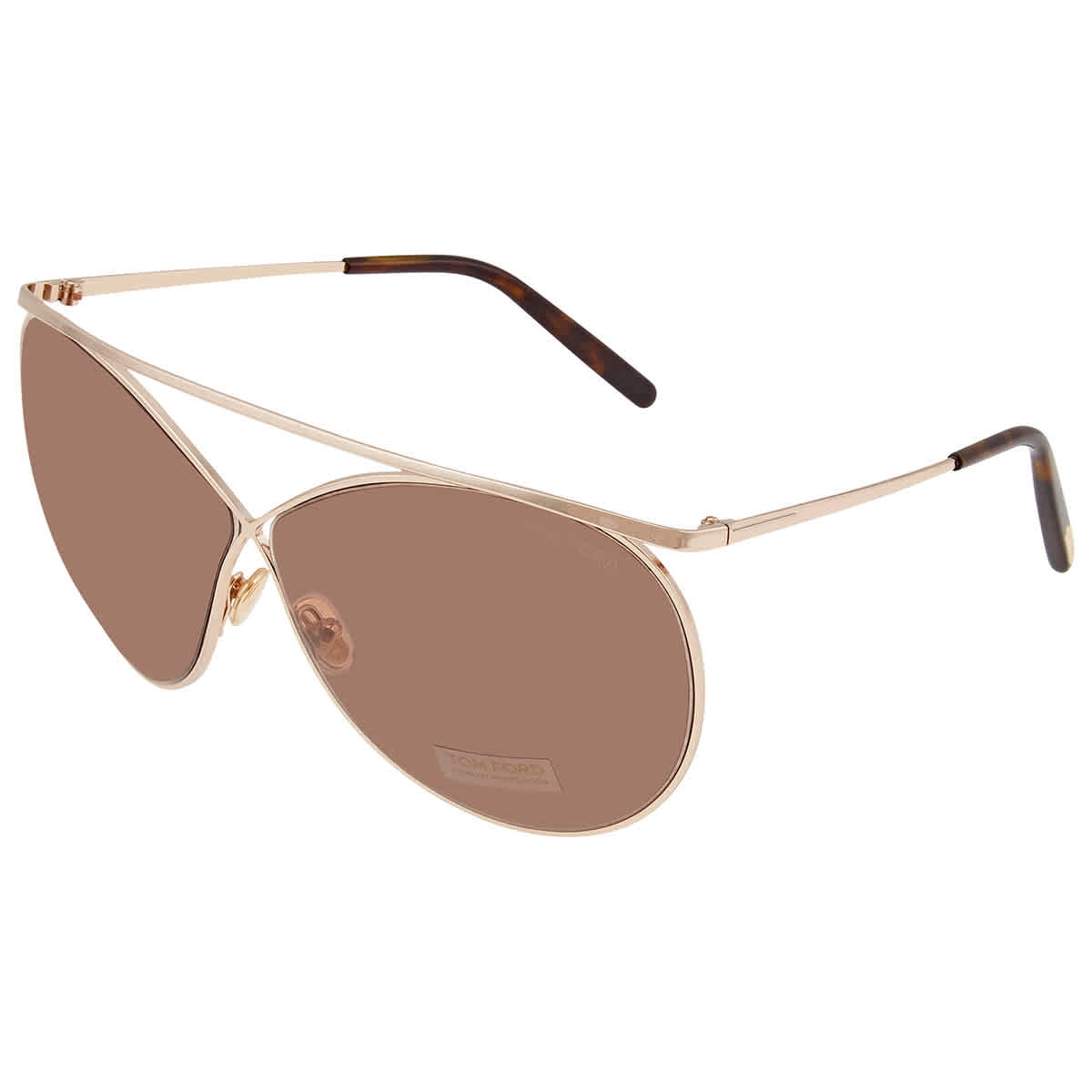 Sunglasses Tom Ford FT 0654 Zeila 28F shiny rose gold/gradient brown 