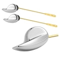 thumbnail image 4 of LEORX 2Pcs Modern Style Toilet Tank Flush Lever in Golden for Bathroom Decoration, 4 of 8