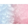 thumbnail image 4 of ABPHOTO Polyester 7x5ft Exquisite Pink and White Feathers Photography Background Children Photo Studio Interior Photography Backdrop wall, 4 of 5