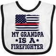 thumbnail image 3 of Inktastic Firefighter Grandpa Fireman Flag Boys or Girls Baby Bib, 3 of 4