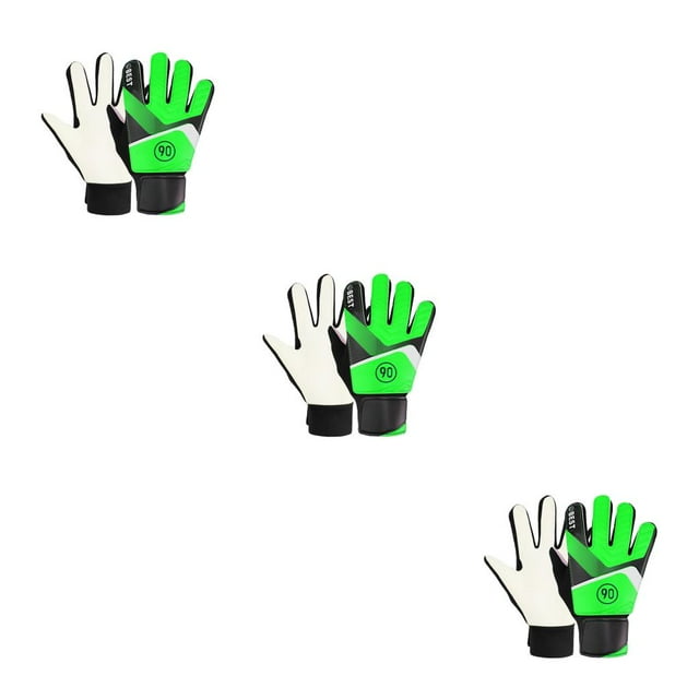 Guantes de fútbol Sonducket 1 par para niños entrenamiento portero protección manos cuero PU