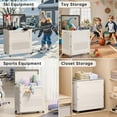 thumbnail image 3 of Bacs de Rangement avec Couverclesquart Bacs de Rangement en Plastique s Bacs de Rangement Empilables avec Roues Organisateurs et Rangement pour Garde-Robe Boîte de Rangement, 3 of 6