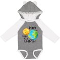 thumbnail image 3 of Inktastic Earth Day Peace Love Earth Boys or Girls Long Sleeve Baby Bodysuit, 3 of 5