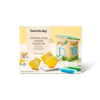 Chicken Coop Cookie House Kit - Easter Spring Building Decorating Kit