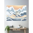 thumbnail image 2 of Ice Surf Poster Wall Art, Modern Wall Decor For Living Room Bedroom, 8x12 UNFRAMED, 2 of 3