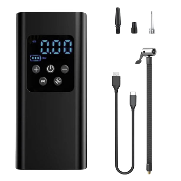 Bomba Neumáticos Inalámbrica Compresor Aire para Coche Eléctrico Pantalla LCD Recargable 150PSI