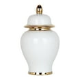 thumbnail image 1 of AMLESO Vase en Céramique Pot en Porcelaine Chinoise pour Collection de Réservoirs Floral Blanc, 1 of 6