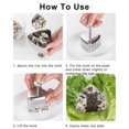 thumbnail image 4 of Stainless Steel Triangular Rice Ball Mold Create Adorable Sushi Shapes Easy to Clean Diy Tool for Home Kids Lunch Bento, 4 of 5
