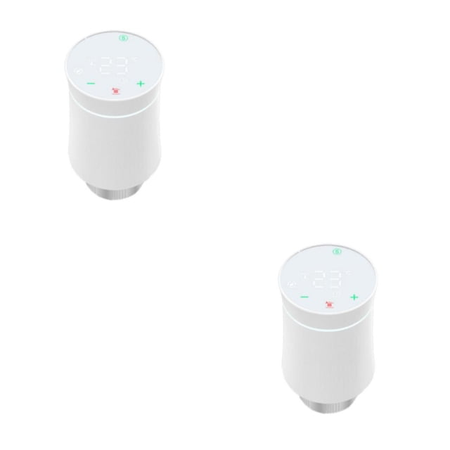 Methold Válvula de control de voz del termostato programable inteligente para la válvula de control remoto de la aplicación del interruptor blanco 2piezas