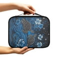 thumbnail image 2 of FKELYI Blue Floral Turtle Star Print Bible Cover Faux Leather Book Cover with Handle Zippered Bible Case Church Bible Bag Scripture Protector for Prayer Outdoor Study, 2 of 6