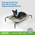 thumbnail image 2 of The Original Coolaroo Elevated Pet Dog Bed Replacement Cover, Medium, Gray, 2 of 7