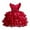 Red, variant on TBWNWG Stylish Mesh Dress for Little Girls Children's Fashionable Party and Casual Wear,Sizes 7-8 Years