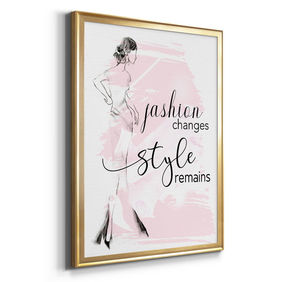 Fashion Changes Style Remains Premium Framed Print - Ready to Hang