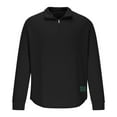 thumbnail image 6 of FAWUUDO Golf Quarter Zip Pullover for Men Mock Neck Sweatshirt Lightweight Sun Protection Men's Long Sleeve Golf Shirt Black, 6 of 8