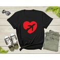 thumbnail image 2 of Flying Plane Airplane Aircraft Airliner Jet Love Red Heart T-Shirt Plane Lover Gift T Shirt for Men Women Kids Boys Girls Graphic Tshirt, 2 of 7