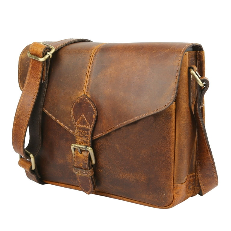 Komalc leather messenger bag clearance