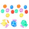 thumbnail image 3 of 24pcs Acrylic Dice Set Math Toys Dice Table Games Playthings 10 Sided Dice 0-9, 3 of 7
