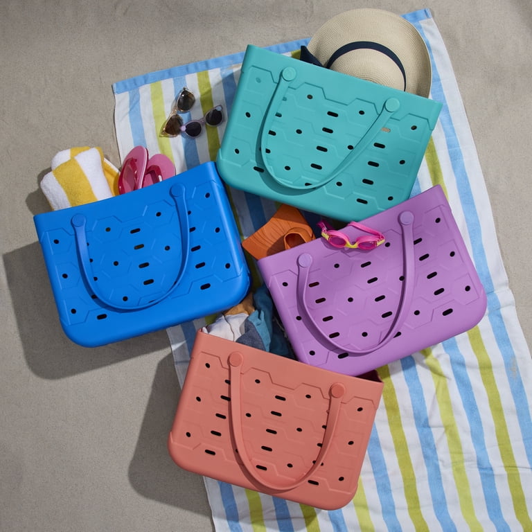 Mainstays Large All Purpose Flex Laundry Tote, Melon Juice