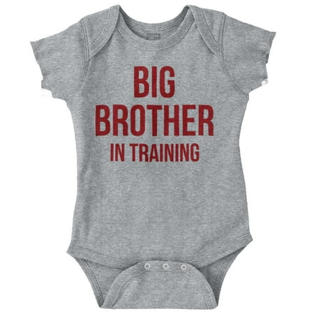 

Brother Newborn Infant Bodysuits For Boys Big In Training Funny Older Son Shower Birthday