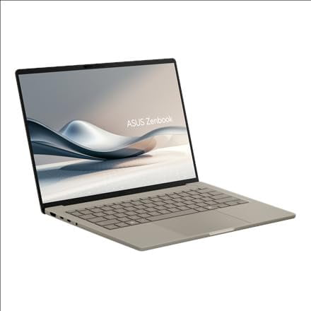 ASUS 2025 Zenbook 14” WUXGA Laptop 8-Core Qualcomm Snapdragon X Plus X1P-42-100 Processor Adreno Graphics 16GB LPDDR5 1TB SSD Thunderbolt 4 WiFi AX BT Webcam HDMI2.1 Backlit KB Windows 11 Home