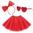 thumbnail image 1 of Conjunto Falda Tutú Lainlight para Adultas con Gafas Rojas, 1 of 6