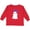 Red, variant on Inktastic Little Ghost, Cute Ghost, Ribbon, Halloween Girls Long Sleeve Toddler T-Shirt