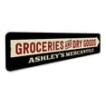 thumbnail image 3 of Groceries and Dry Goods Novelty Decor, Metal Wall Sign - 4x18 Inches, 3 of 4