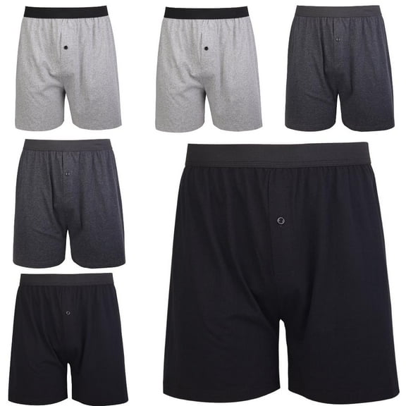 MENS 6 PICES TALL & BIG USA EXCELLENT DESIGN COTTON KNIT BOXERS UNDER WEAR SIZE -2XL(44-46)