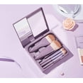 thumbnail image 5 of Purple Portable Mini Travel Makeup Brush Set, COSHINE 5pcs Easy-taken Complete Function Cosmetic Brushes Kit with Mirror and Case, 5 of 7