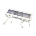 thumbnail image 2 of Caja de flores decorativa con forma de letra, caja de regalo grande de cartón, ventana transparente Blanco, 2 of 9