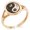 Rose Gold, variant on Stainless Steel Peacock Feather Yin Yang Minimalist Oval Top Polished Statement Signet Ring