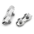 thumbnail image 2 of 12 Pieces M2 2mm Duplex Cable Clip 304 Stainless Steel for 2mm Wire Rope Cable Clip, 2 of 6